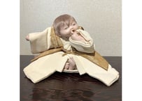 雪」 岩瀬なほみ 木彫布貼り 彩色 共箱 | 林人形工房 ネットショップ