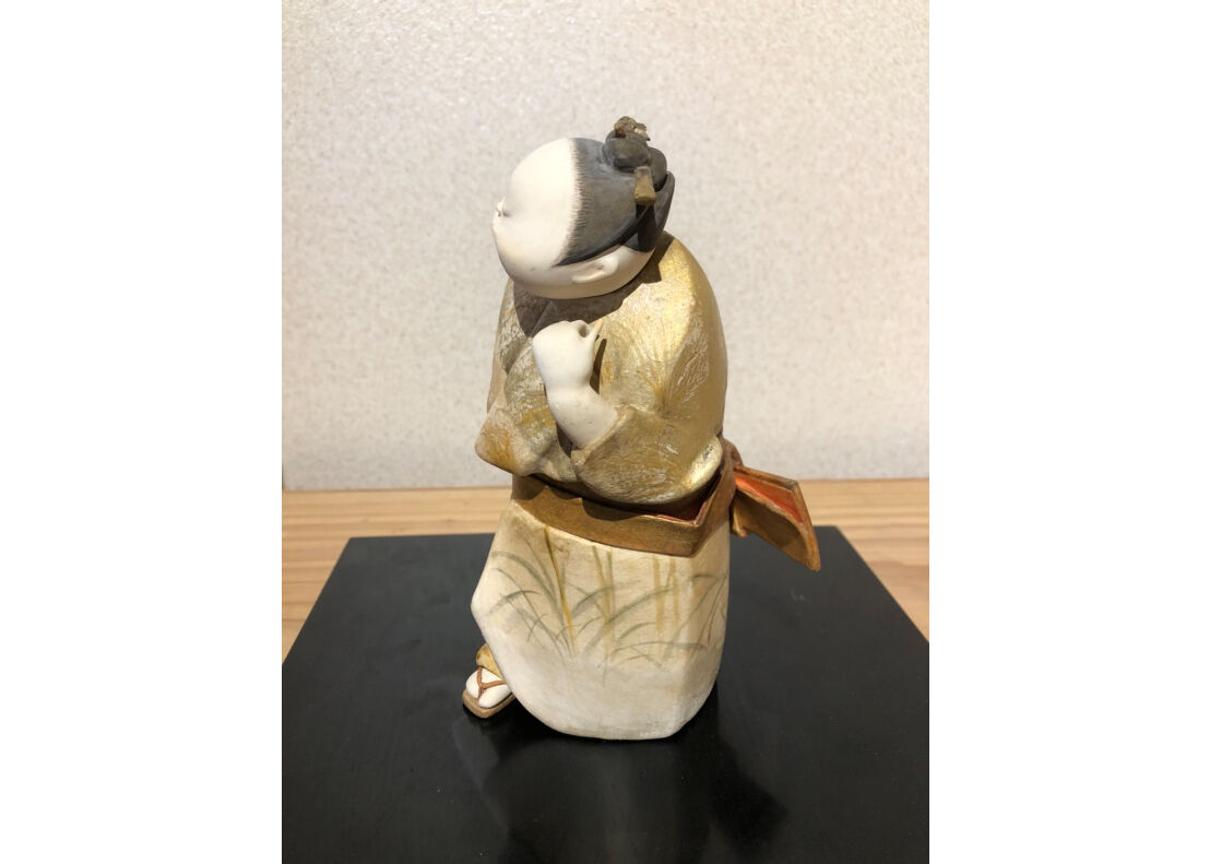 すすきの道」 野口園生 木彫紙塑 桐合わせ箱 | 林人形工房