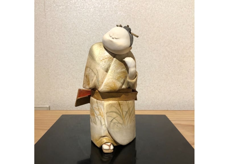 すすきの道」 野口園生 木彫紙塑 桐合わせ箱 | 林人形工房 すすきの道」 野口園生 木彫紙塑 桐合わせ箱 | 林人形工房