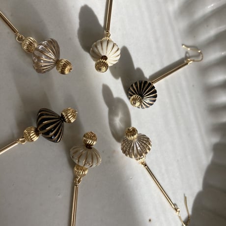 black stripe long pierce