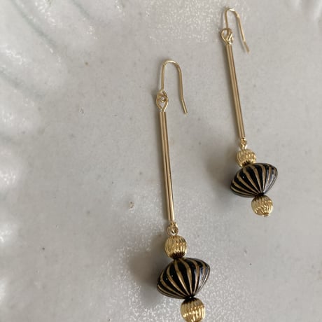 black stripe long pierce