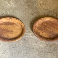 平澤春美 白化粧 楕円皿