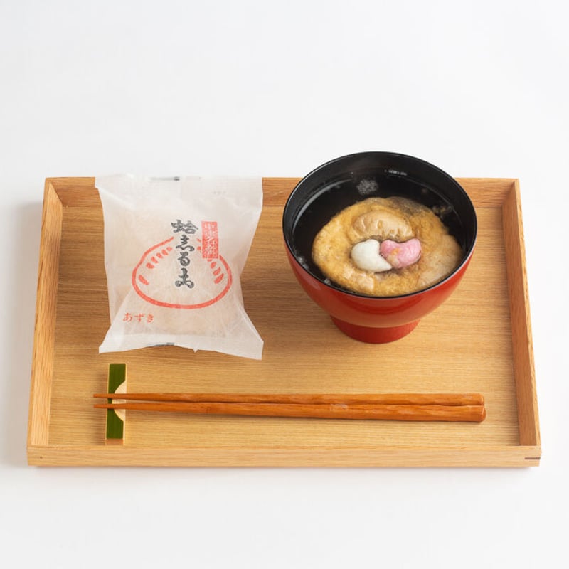 蛤志るこ 5個入り 復刻版箱 (小豆4個 , 抹茶1個) | 武蔵屋総本店