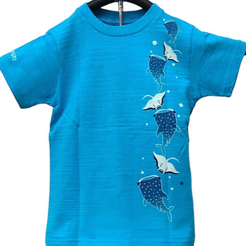 ジンベエ＆マンタ キッズ Tシャツ 100サイズ 沖縄 | やしの木 