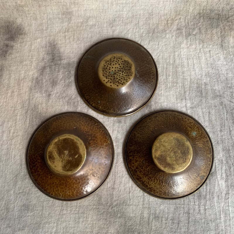 銅製 丸茶托（三枚組） | Antiques そらんじ
