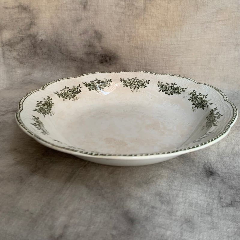 バドンヴィレー窯 緑花絵大深皿 | Antiques そらんじ