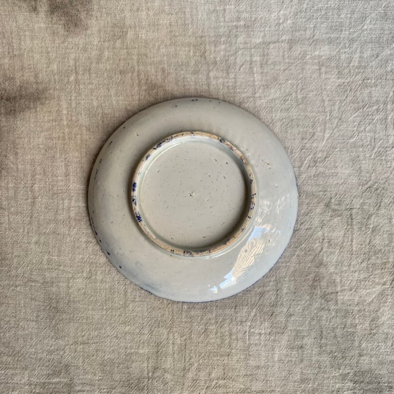 長沼焼 花散らし印判皿 | Antiques そらんじ