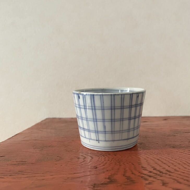 古伊万里　猪口 数と骨董】古伊万里染付鯉文八角猪口 d11.1cm Imari Blue and