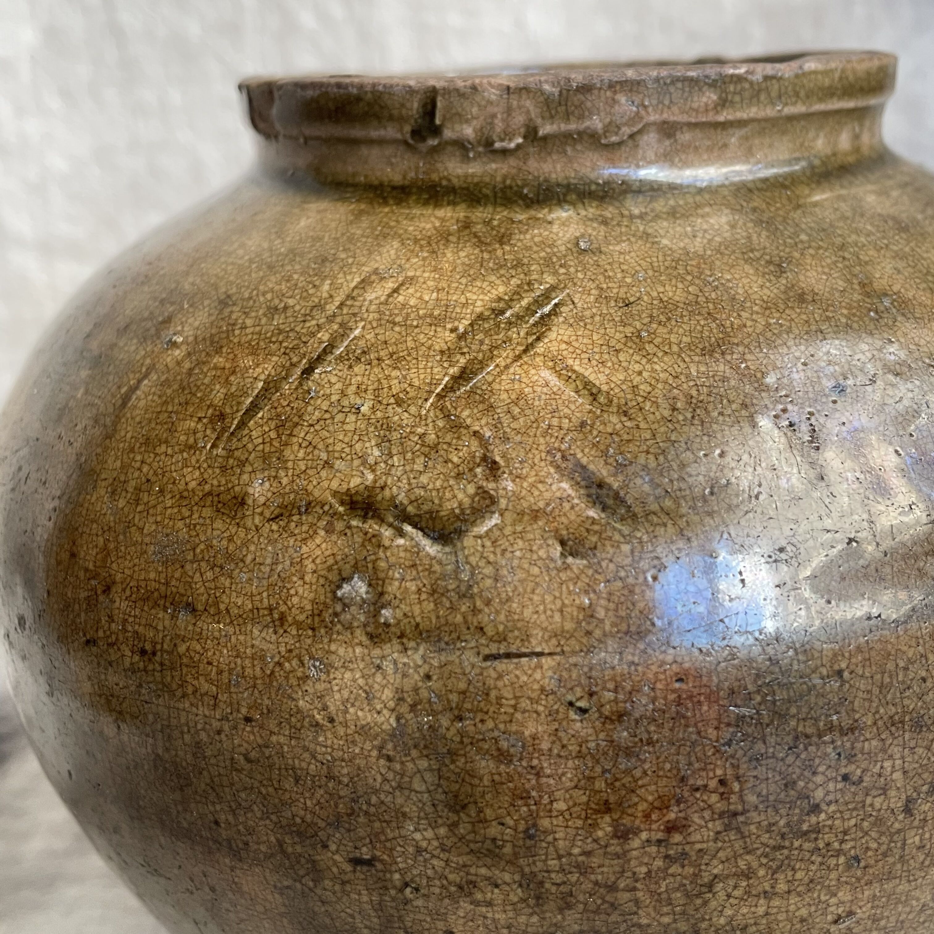 李朝 鉄釉壺 | Antiques そらんじ