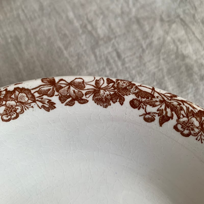 ペクソンヌ窯 茶彩鳥絵ボウル | Antiques そらんじ