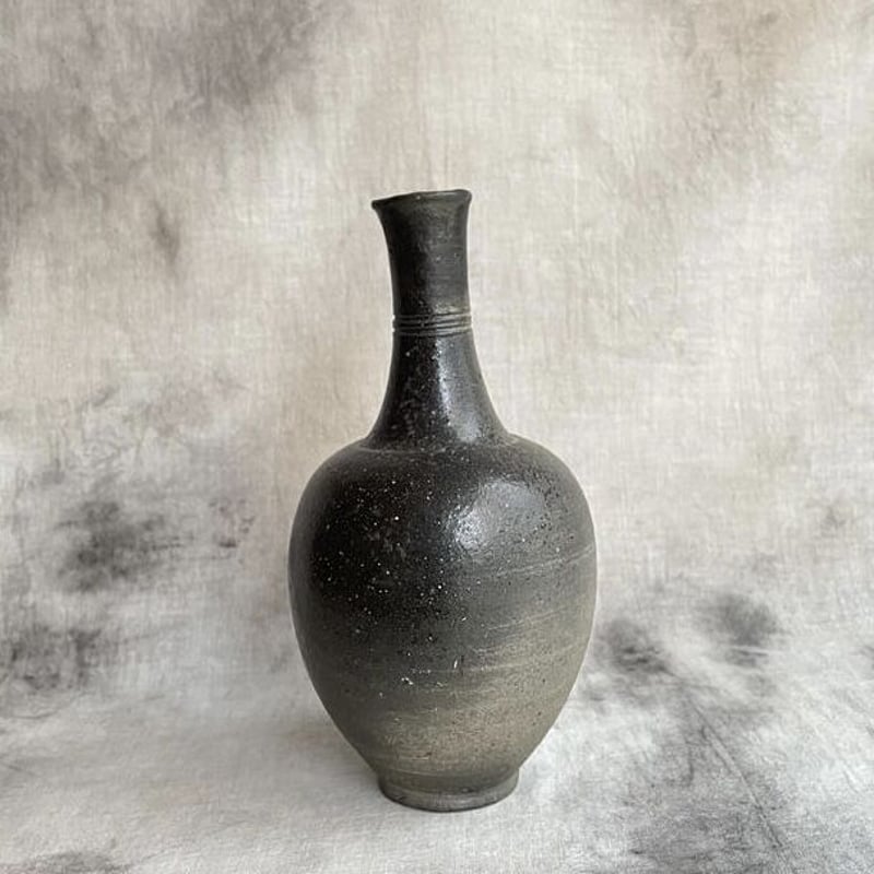 新羅土器　新羅窯　現代　花入　茶道具 新羅土器 新羅窯 現代 花入 茶道具