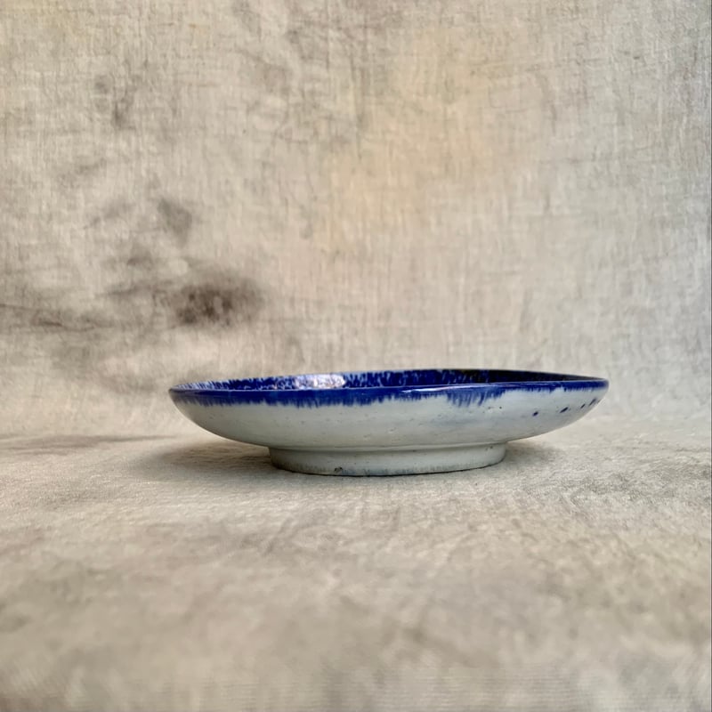 長沼焼 花散らし印判皿 | Antiques そらんじ