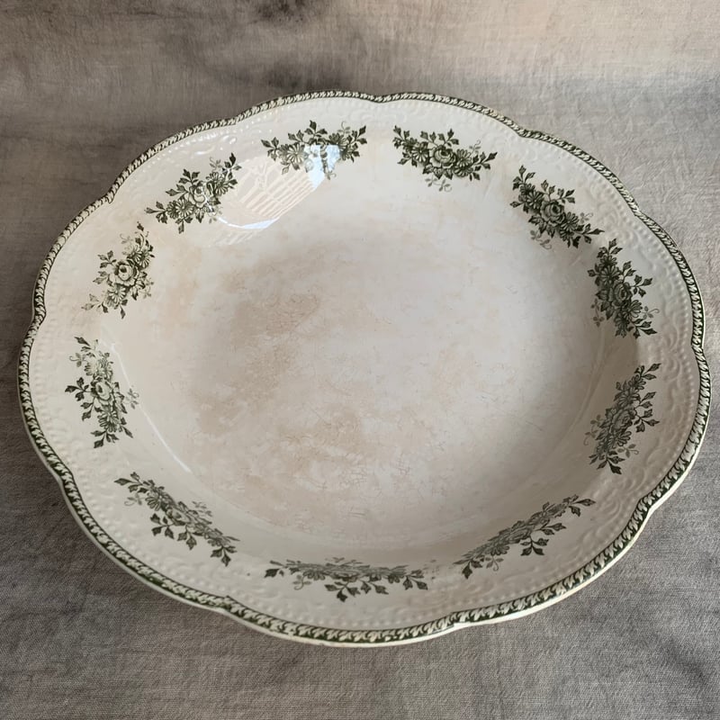 バドンヴィレー窯 緑花絵大深皿 | Antiques そらんじ