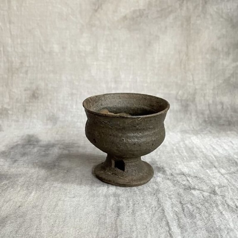 須恵器 自然釉 盃 須恵器 脚付盃 | Antiques そらんじ