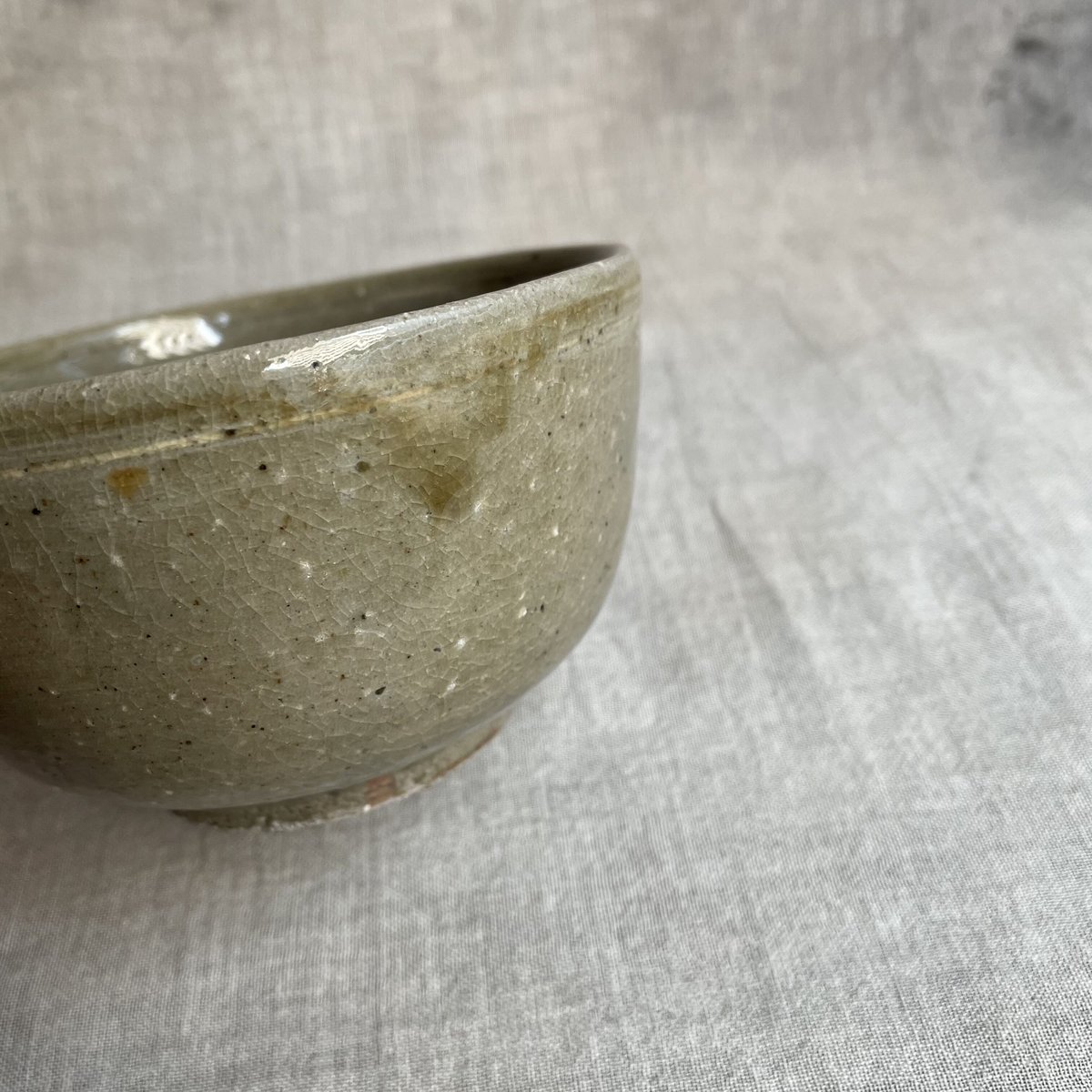 鈴木智尋 彫三島線刻碗（青灰色） | Antiques そらんじ