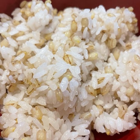 もち麦(ダイシモチ)玄麦1kg、(きはだもち)精麦1㎏