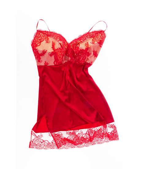 LUISA Rouge Red Slip