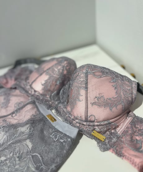 Silver Rose Bra