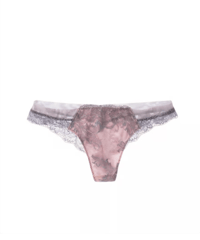 Silver Rose Tanga