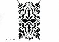 《サンデコステンシル》INDIAN DAMASK Karma 50×70 / HD-4