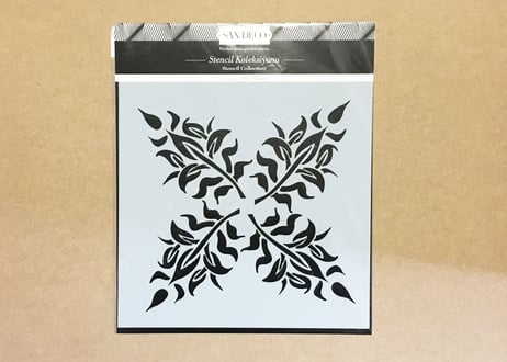 《サンデコステンシル》INDIAN DAMASK Oriental 33×33 / HD-5