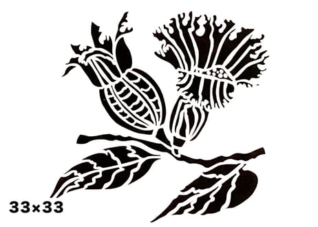 《サンデコステンシル》NATURE MOTIFS Clove 33×33 / DM-6
