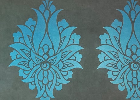 《サンデコステンシル》INDIAN DAMASK Om 25×36 / HD-1