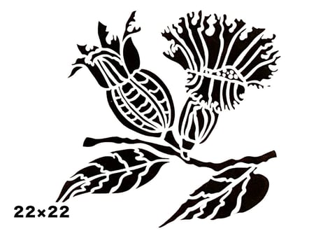 《サンデコステンシル》NATURE MOTIFS Clove 22×22 / DM-6