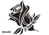 《サンデコステンシル》NATIURE MOTIFS  Rose  22×22 / DM-1