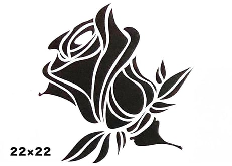 《サンデコステンシル》NATIURE MOTIFS  Rose  22×22 / DM-1