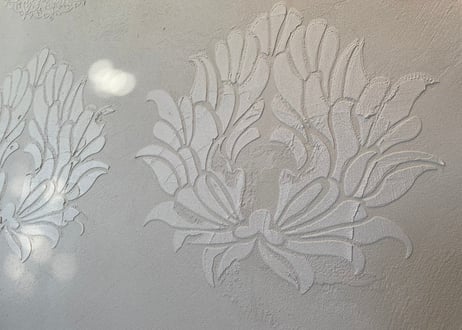 《サンデコステンシル》INDIAN DAMASK Damasko 60×60 / HD-6