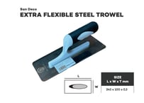 [SANDECO]　EXTRA FLEXIBLE STEEL TROWEL