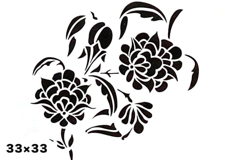 《サンデコステンシル》NATURE MOTIFS Daisy 33×33 / DM-5