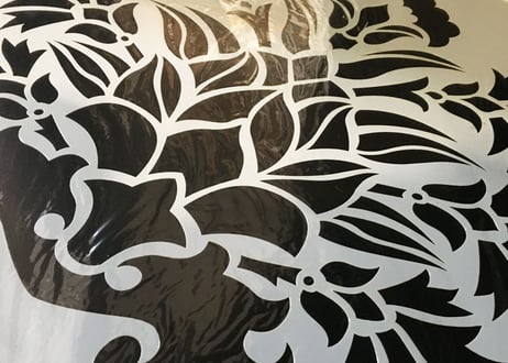 《サンデコステンシル》INDIAN DAMASK Shiva  60×60 / HD-3