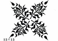 《サンデコステンシル》INDIAN DAMASK Oriental 15×15 / HD-5