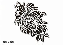 《サンデコステンシル》INDIAN DAMASK Ayur-Veda 45×45 / HD-2