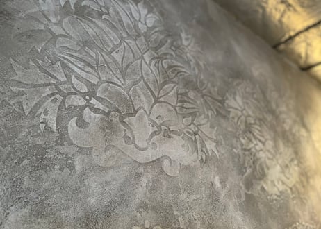 《サンデコステンシル》INDIAN DAMASK Shiva  60×60 / HD-3
