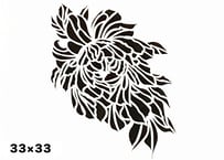 《サンデコステンシル》INDIAN DAMASK Ayur-Veda 33×33 / HD-2