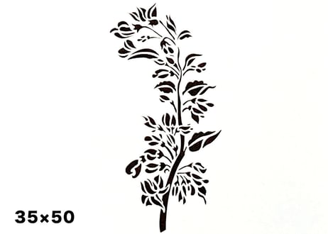 《サンデコステンシル》ZEN GARDEN Sakura 35×50 / ZB-5