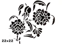 《サンデコステンシル》NATURE MOTIFS Daisy 22×22 / DM-5