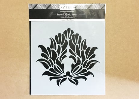 《サンデコステンシル》INDIAN DAMASK Damasko 60×60 / HD-6
