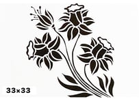 《サンデコステンシル》NATURE MOTIFS Narsist 33×33 / DM-3