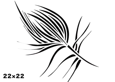 《サンデコステンシル》NATURE MOTIFS Tulip 22×22 / DM-4