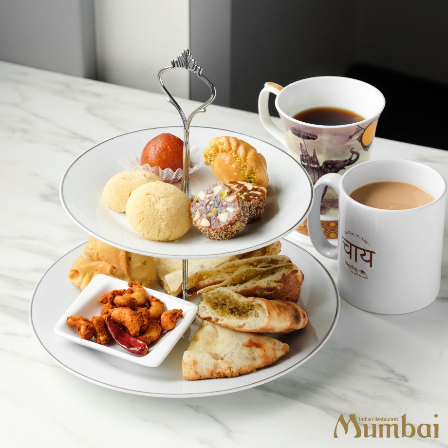 おうちでアフタヌーンティーセット（AまたはB）＋ナン3種食べ比べ