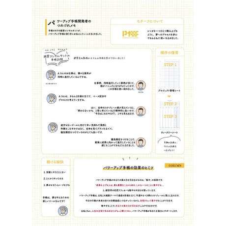 パワーアップ手帳　ベーシック版  　ネイビー  別冊2025年マンスリー（日付入)つき
