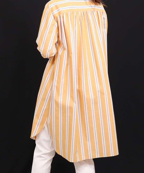 21SS【Something Green】ストライプロングシャツ SG2142012
