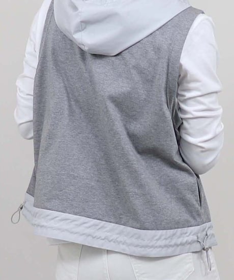 【Cordial Clothing】2マテリアルパーカーベスト CC2131106