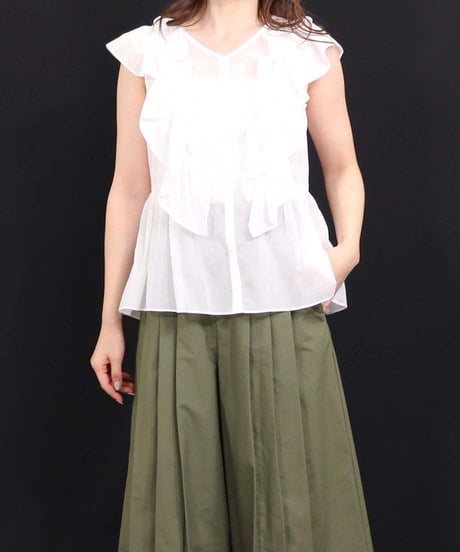 21SS【Something Green】フリルブラウス SG2142015