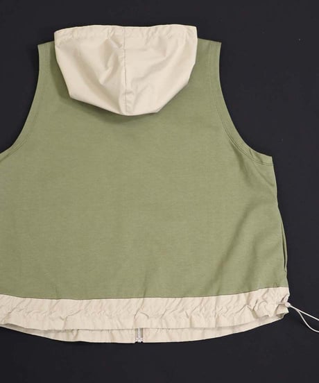 【Cordial Clothing】2マテリアルパーカーベスト CC2131106