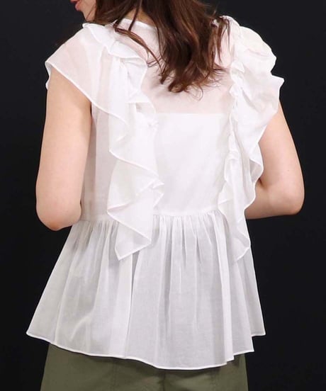 21SS【Something Green】フリルブラウス SG2142015